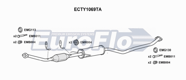 Catalytic Converter (ECTY1069TA)