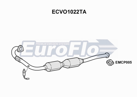 Catalytic Converter (ECVO1022TA)