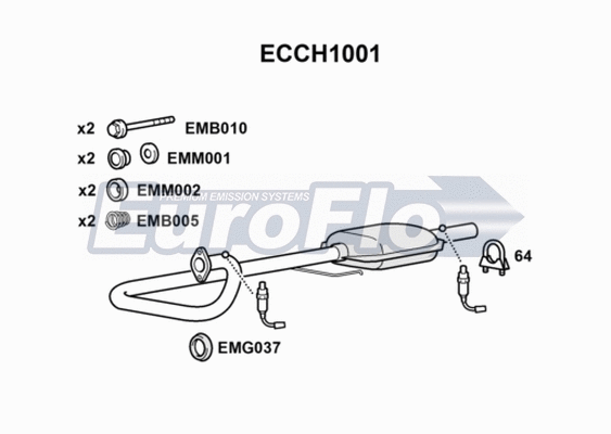 Catalytic Converter (ECCH1001)