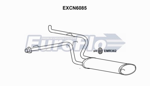 Rear Muffler (EXCN6085)