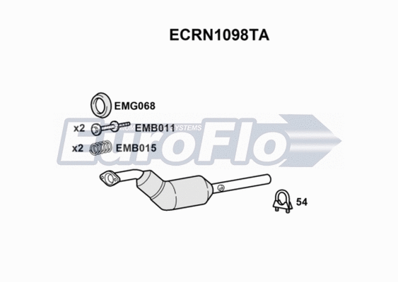 Catalytic Converter (ECRN1098TA)