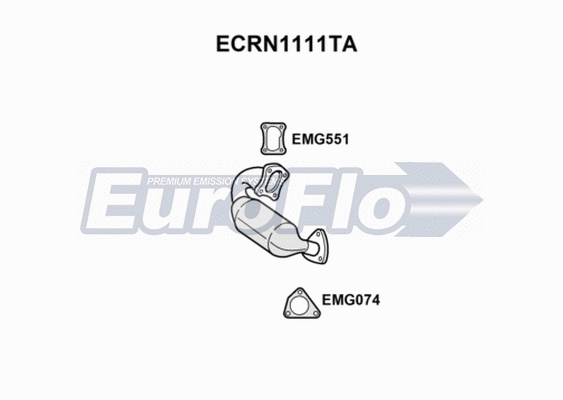 Catalytic Converter (ECRN1111TA)
