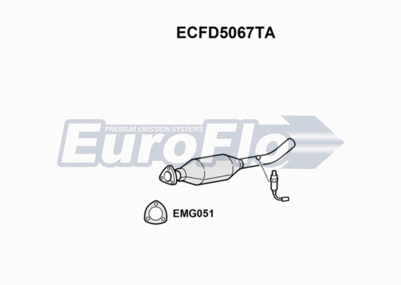 Catalytic Converter (ECFD5067TA)