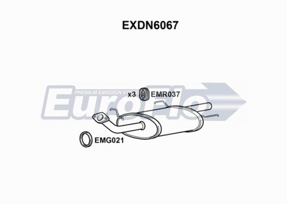 Rear Muffler (EXDN6067)