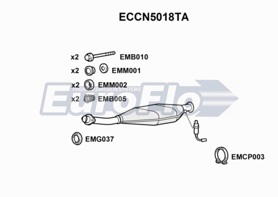 Catalytic Converter (ECCN5018TA)
