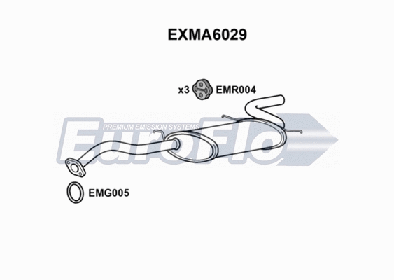 Rear Muffler (EXMA6029)