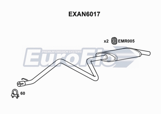 Rear Muffler (EXAN6017)