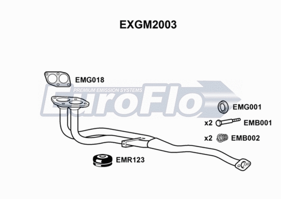 Exhaust Pipe (EXGM2003)