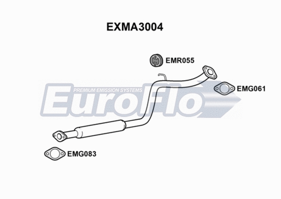 Centre Muffler (EXMA3004)
