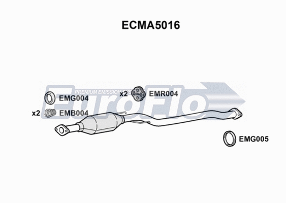 Catalytic Converter (ECMA5016)