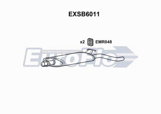 Rear Muffler (EXSB6011)