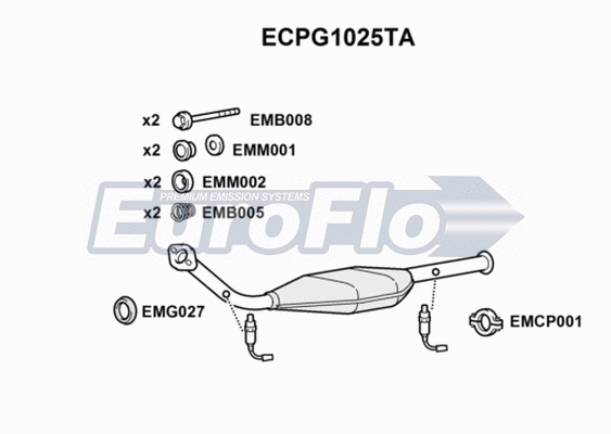 Catalytic Converter (ECPG1025TA)