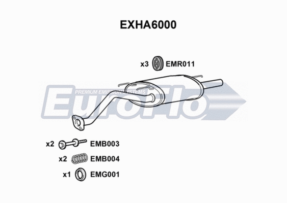 Rear Muffler (EXHA6000)