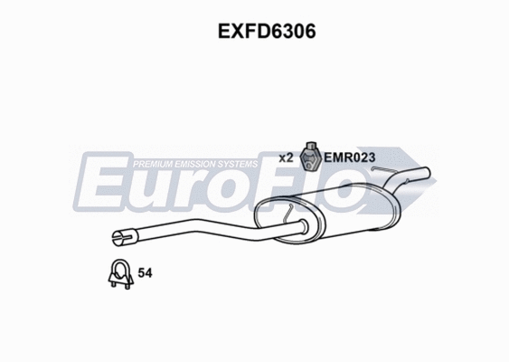 Rear Muffler (EXFD6306)