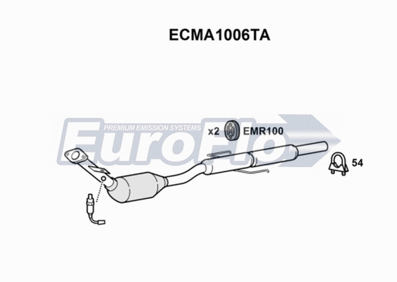 Catalytic Converter (ECMA1006TA)