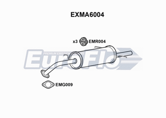 Rear Muffler (EXMA6004)