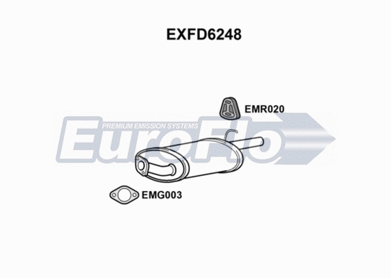 Rear Muffler (EXFD6248)