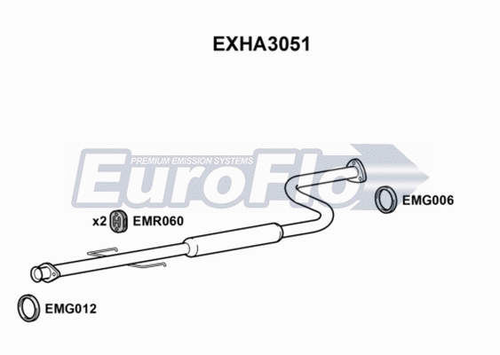 Centre Muffler (EXHA3051)