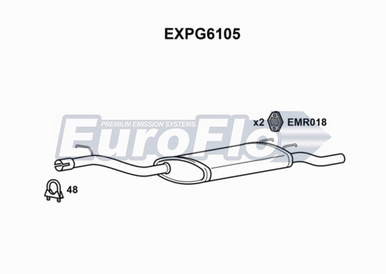 Rear Muffler (EXPG6105)