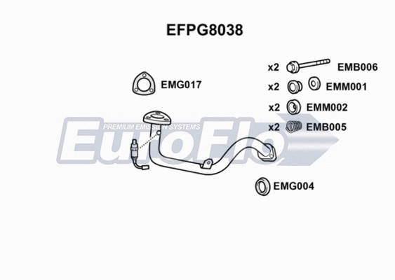 Exhaust Pipe (EFPG8038)