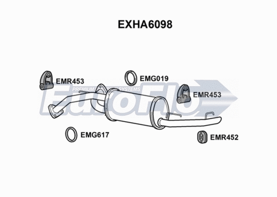 Rear Muffler (EXHA6098)