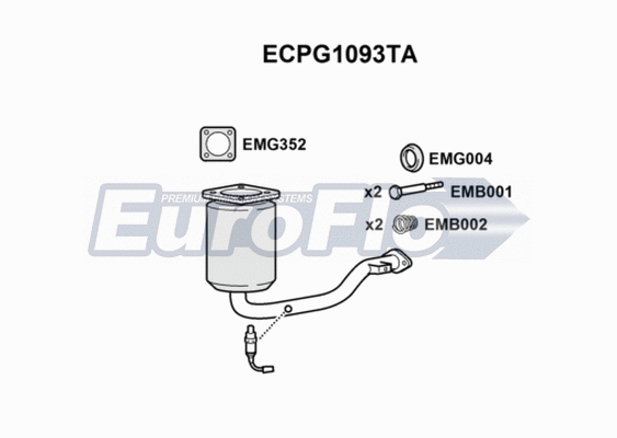 Catalytic Converter (ECPG1093TA)