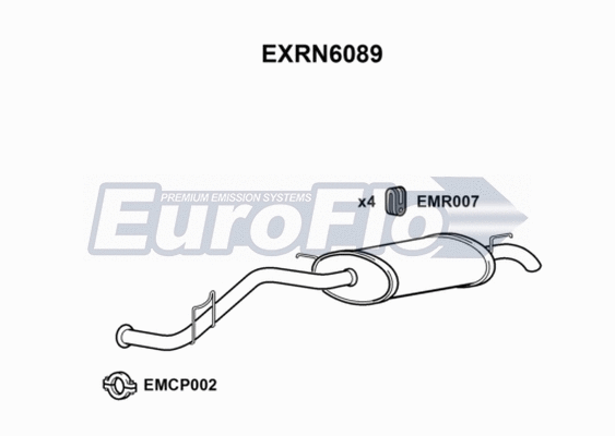 Rear Muffler (EXRN6089)