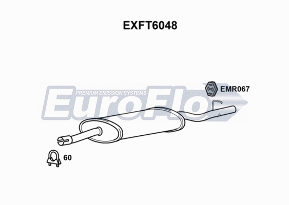 Rear Muffler (EXFT6048)