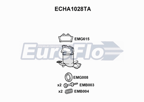 Catalytic Converter (ECHA1028TA)