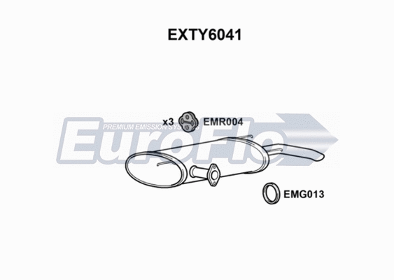 Rear Muffler (EXTY6041)