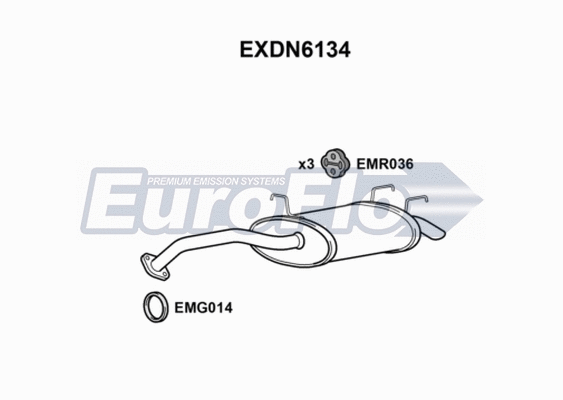 Rear Muffler (EXDN6134)