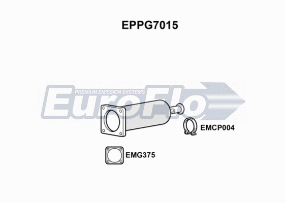 Soot/Particulate Filter, exhaust system (EPPG7015)