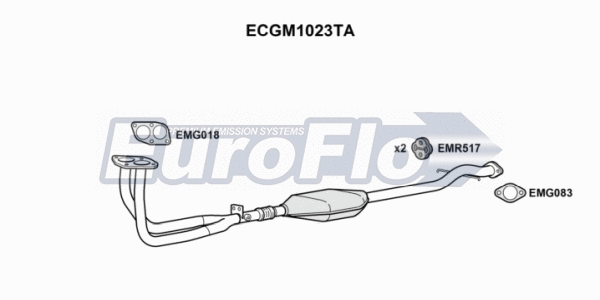 Catalytic Converter (ECGM1023TA)