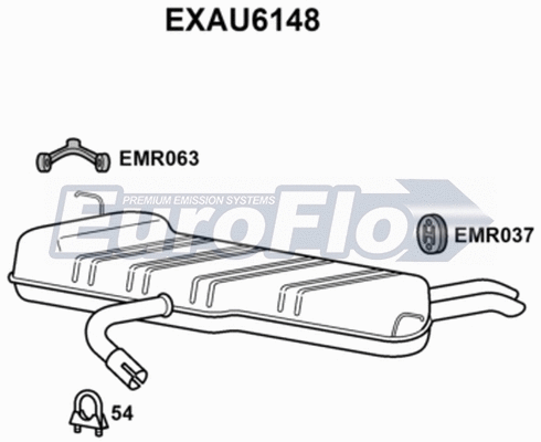 Rear Muffler (EXAU6148)