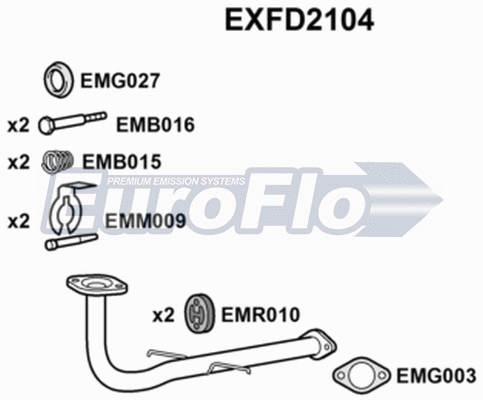 Exhaust Pipe (EXFD2104)