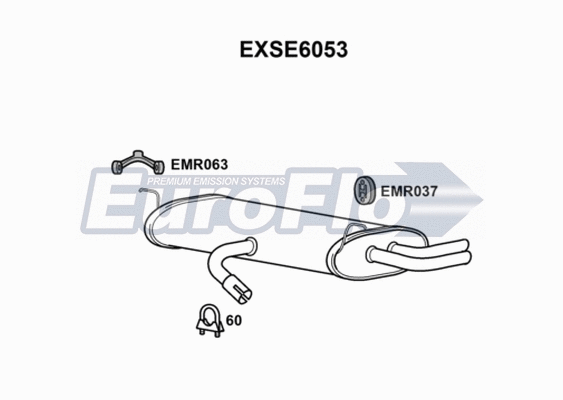 Rear Muffler (EXSE6053)