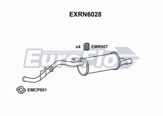 Rear Muffler (EXRN6028)