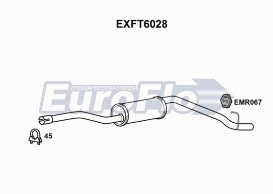 Rear Muffler (EXFT6028)