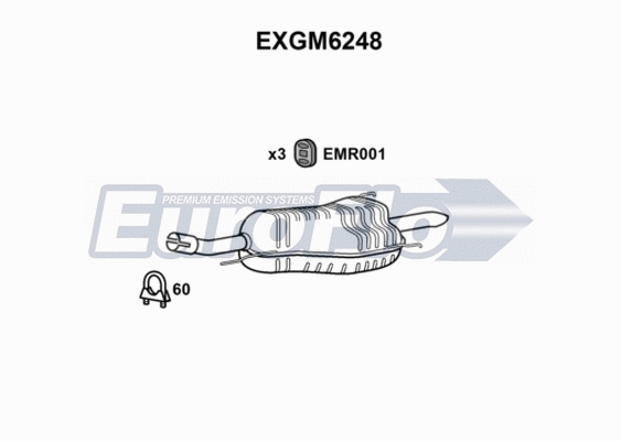 Rear Muffler (EXGM6248)