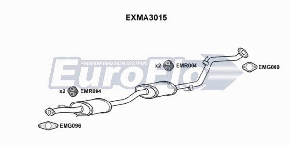 Centre Muffler (EXMA3015)