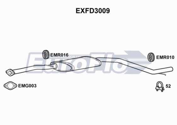 Centre Muffler (EXFD3009)