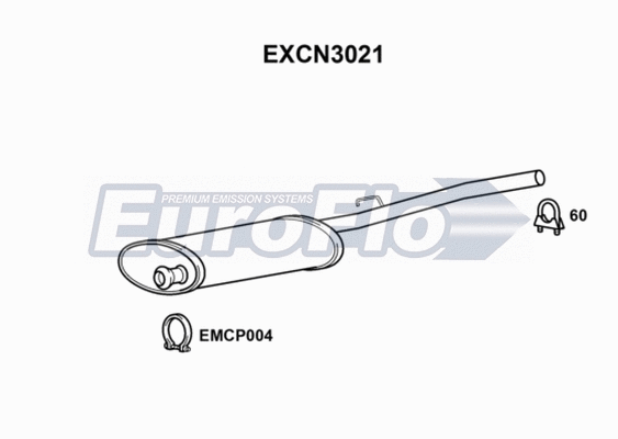 Centre Muffler (EXCN3021)