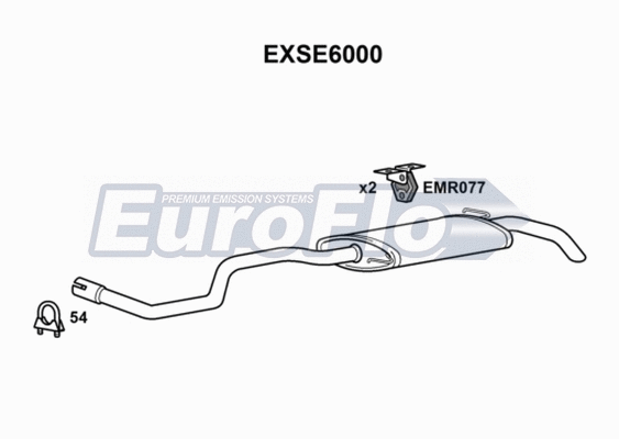 Rear Muffler (EXSE6000)