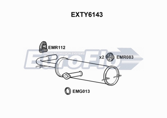 Rear Muffler (EXTY6143)