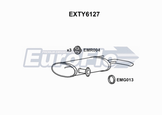 Rear Muffler (EXTY6127)
