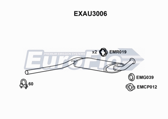 Centre Muffler (EXAU3006)