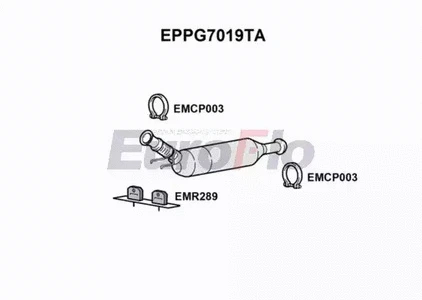 Soot/Particulate Filter, exhaust system (EPPG7019TA)