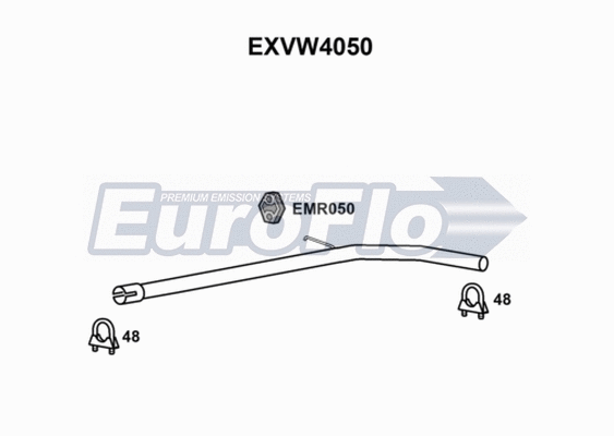 Exhaust Pipe (EXVW4050)