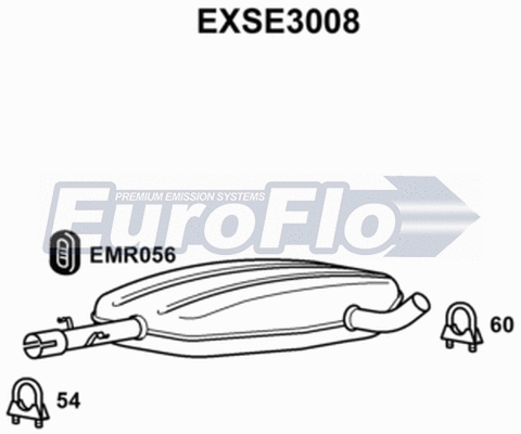 Centre Muffler (EXSE3008)