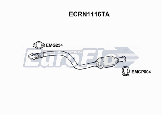 Catalytic Converter (ECRN1116TA)